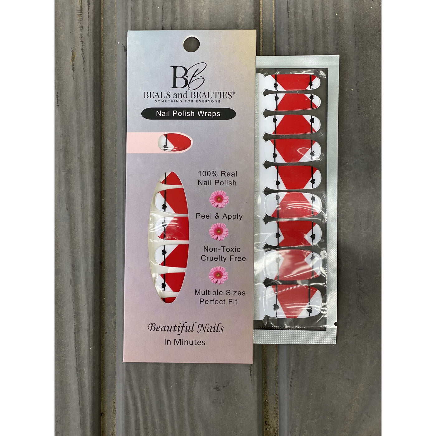 Queen of My Hearts Nail Wrap 18 strips