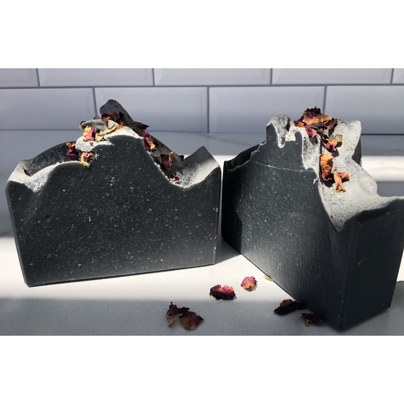 Rose and Activated Charcoal Goats Milk Soap