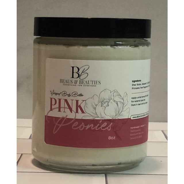 Pink Peonies Whipped Body Butter by Beaus and Beauties
